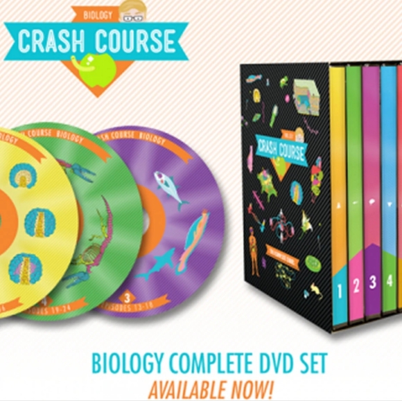 Crash Course Biology complete DVD collection. New in sealed packaging - Picture 1 of 6
